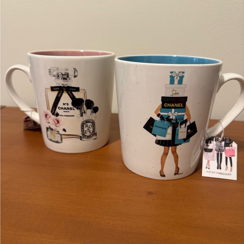 Amanda Greenwood Art Luxury Designer Coffee Mug Set